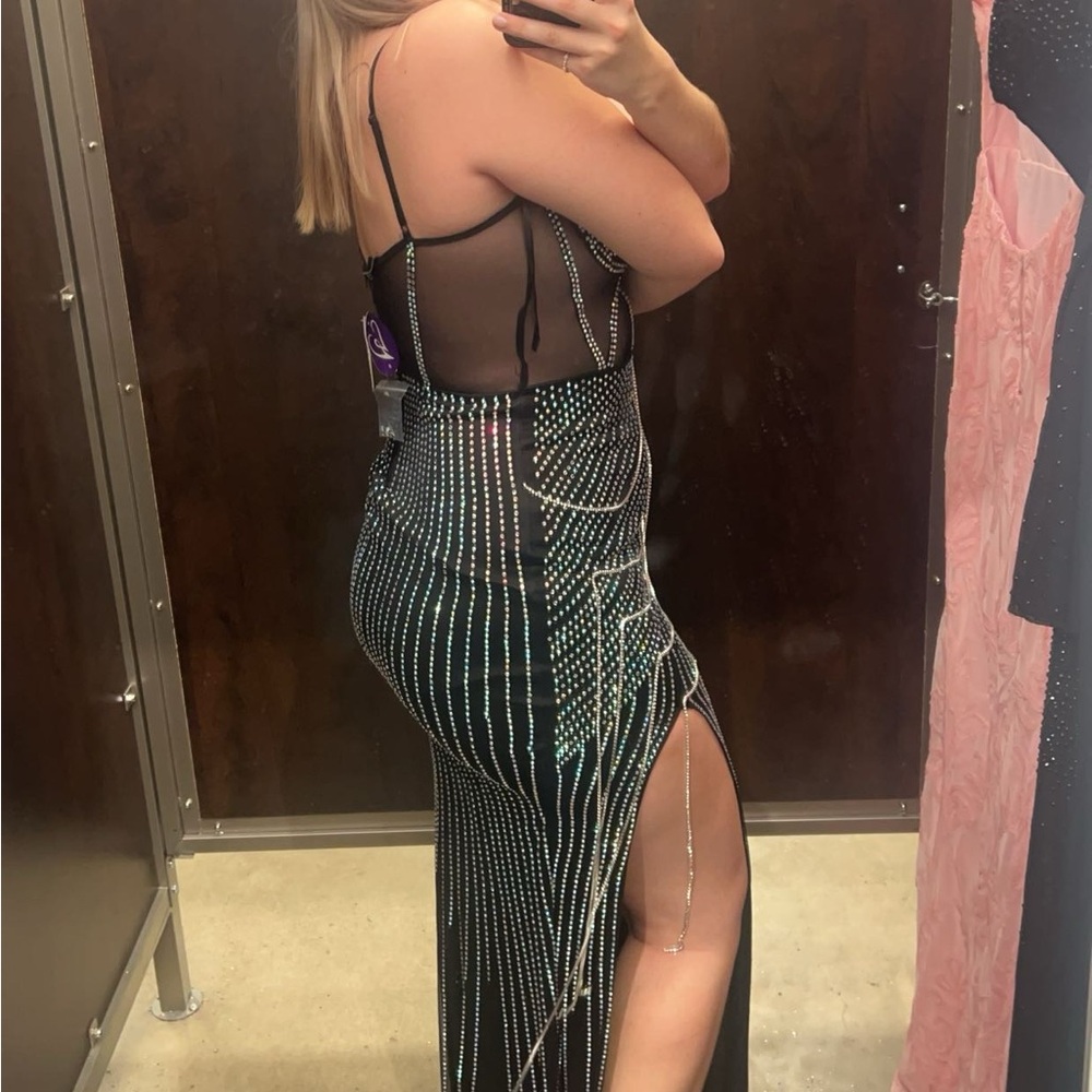 Black prom dress size medium